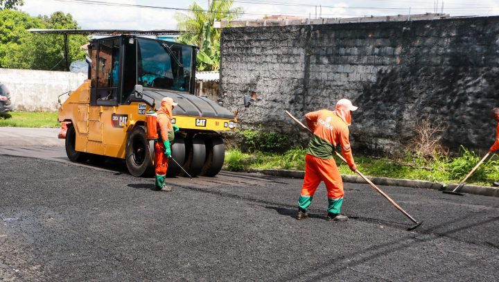 serviços de asfaltamento e drenagem iniciaram na zona Norte