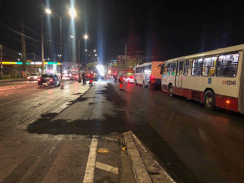 Prefeitura de Manaus avança com as obras de recapeamento na avenida Cosme Ferreira, no bairro Coroado