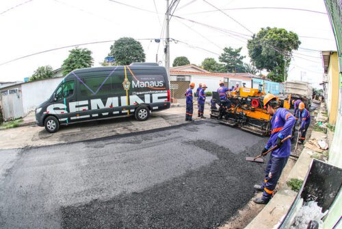 Prefeitura de Manaus contempla nova rua do bairro Planalto com os serviços de recapeamento asfáltico