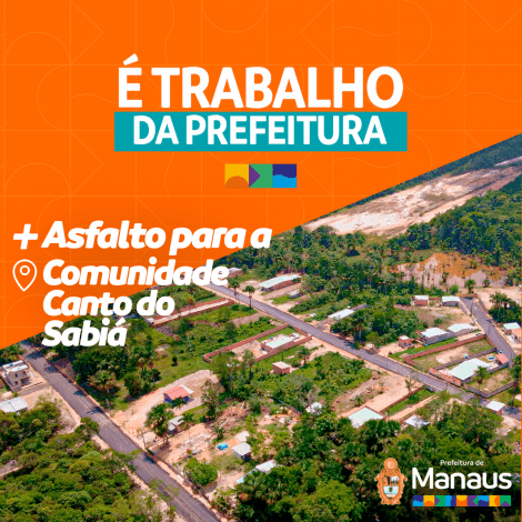 Comunidade Canto do Sabiá ganha asfalto – É trabalho da prefeitura