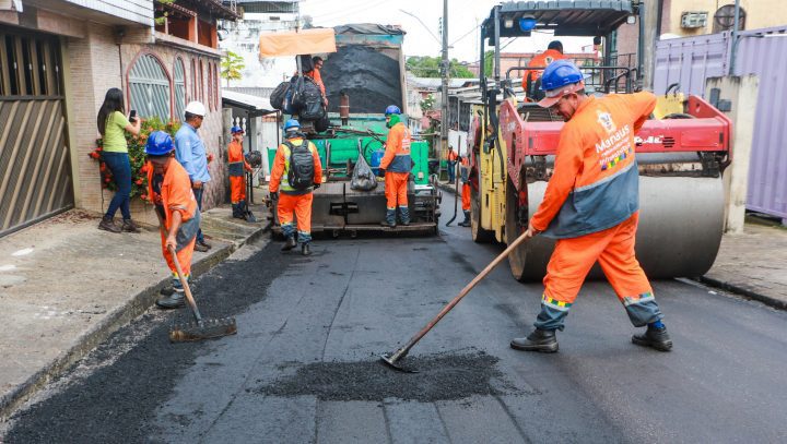 Prefeitura de Manaus conclui os serviços de recuperação asfáltica no bairro Japiim