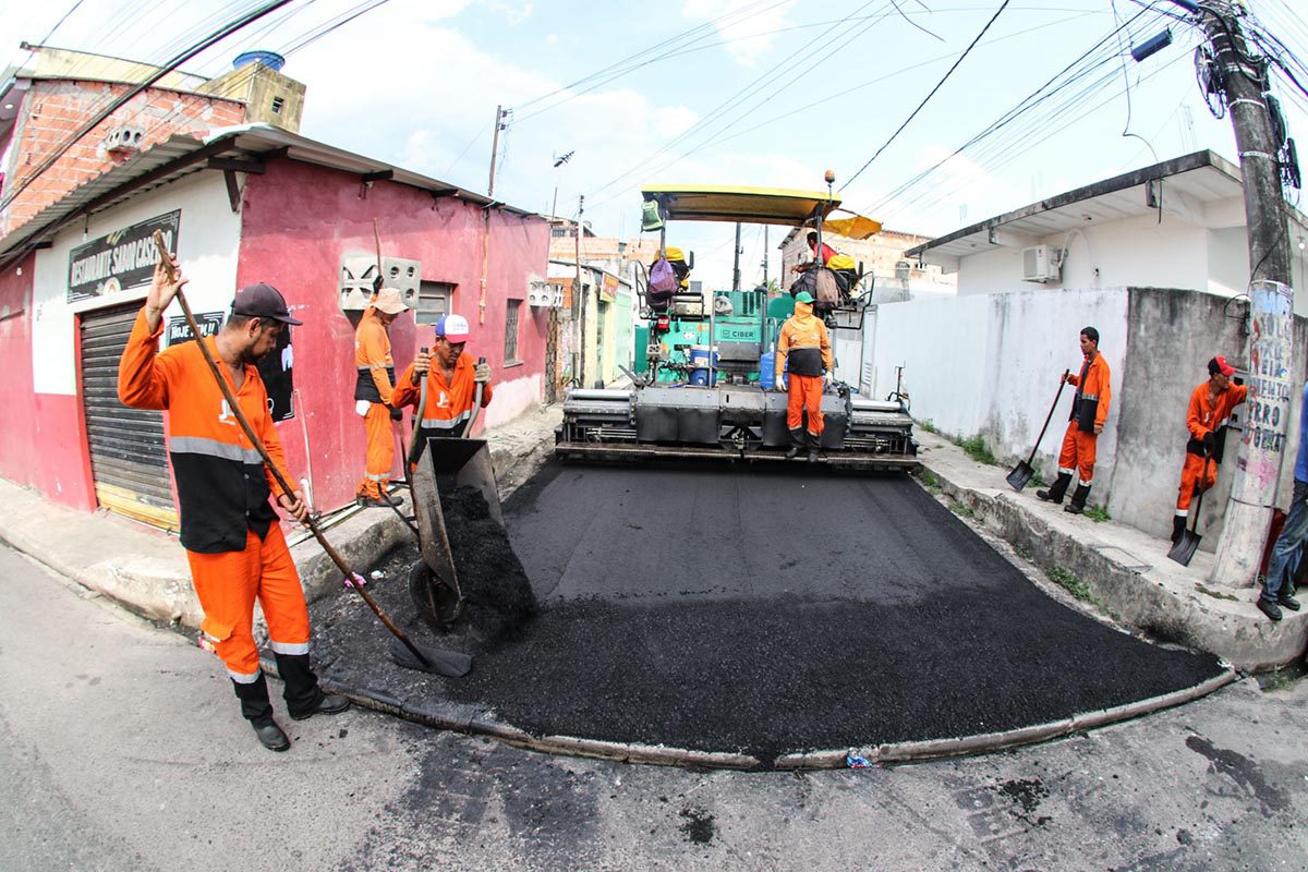 Seminf Móvel vai a 4 bairros que estão recebendo recapeamento asfáltico da Prefeitura de Manaus