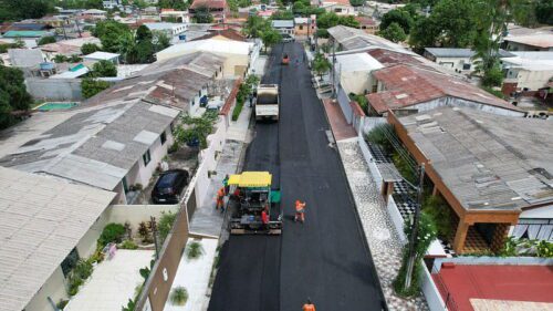 Prefeitura de Manaus conclui mais ruas no bairro Planalto zona Centro-Oeste