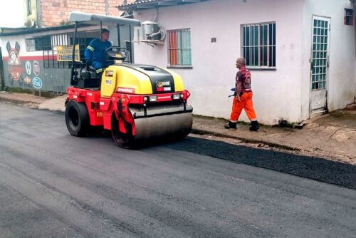 Manutenção asfáltica das vias do Alvorada