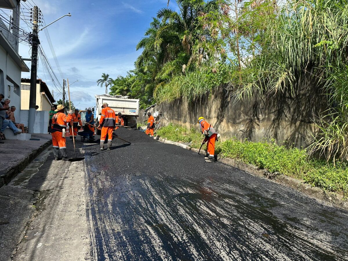 Prefeitura finaliza serviço de recapeamento asfáltico em via do conjunto Nova Jerusalém