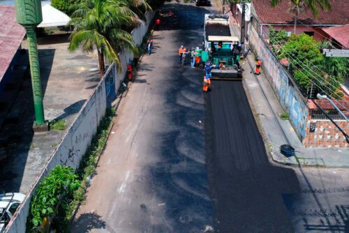 Prefeitura recapeia novo trecho no conjunto Vista Bela