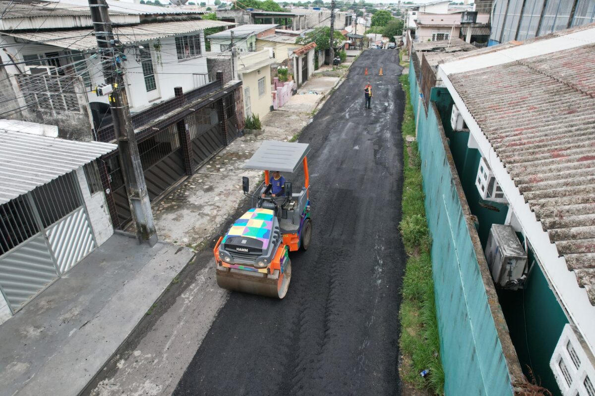 Prefeitura recupera novo trecho no bairro São Francisco com serviço de recapeamento